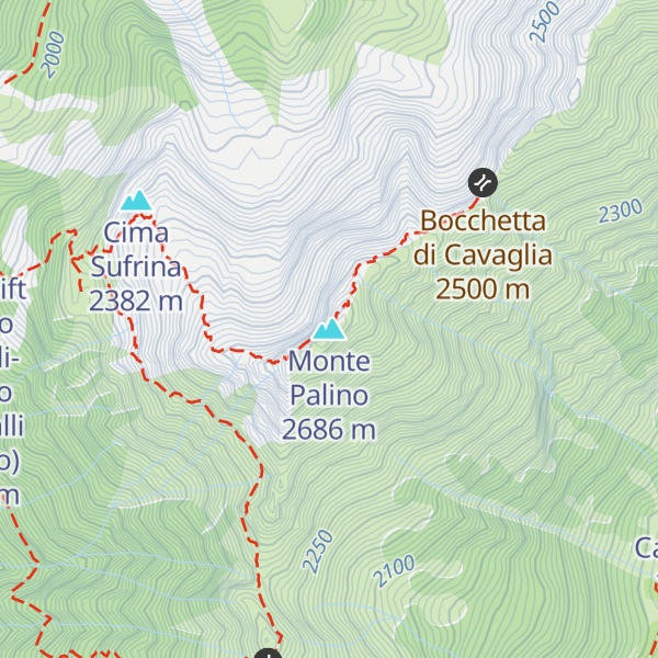 Map of Monte Palino