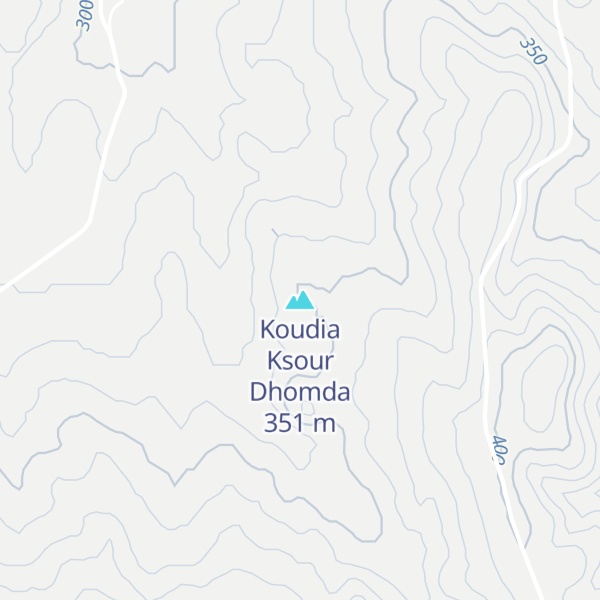Map of Koudia Ksour Dhomda