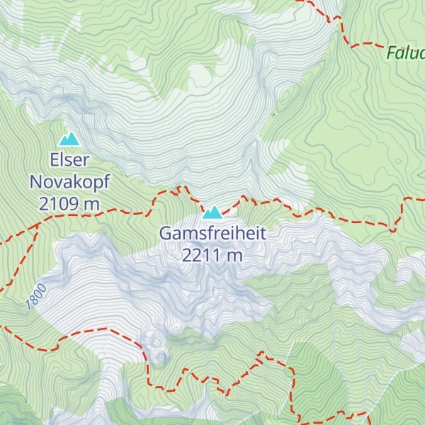 Map of Gamsfreiheit
