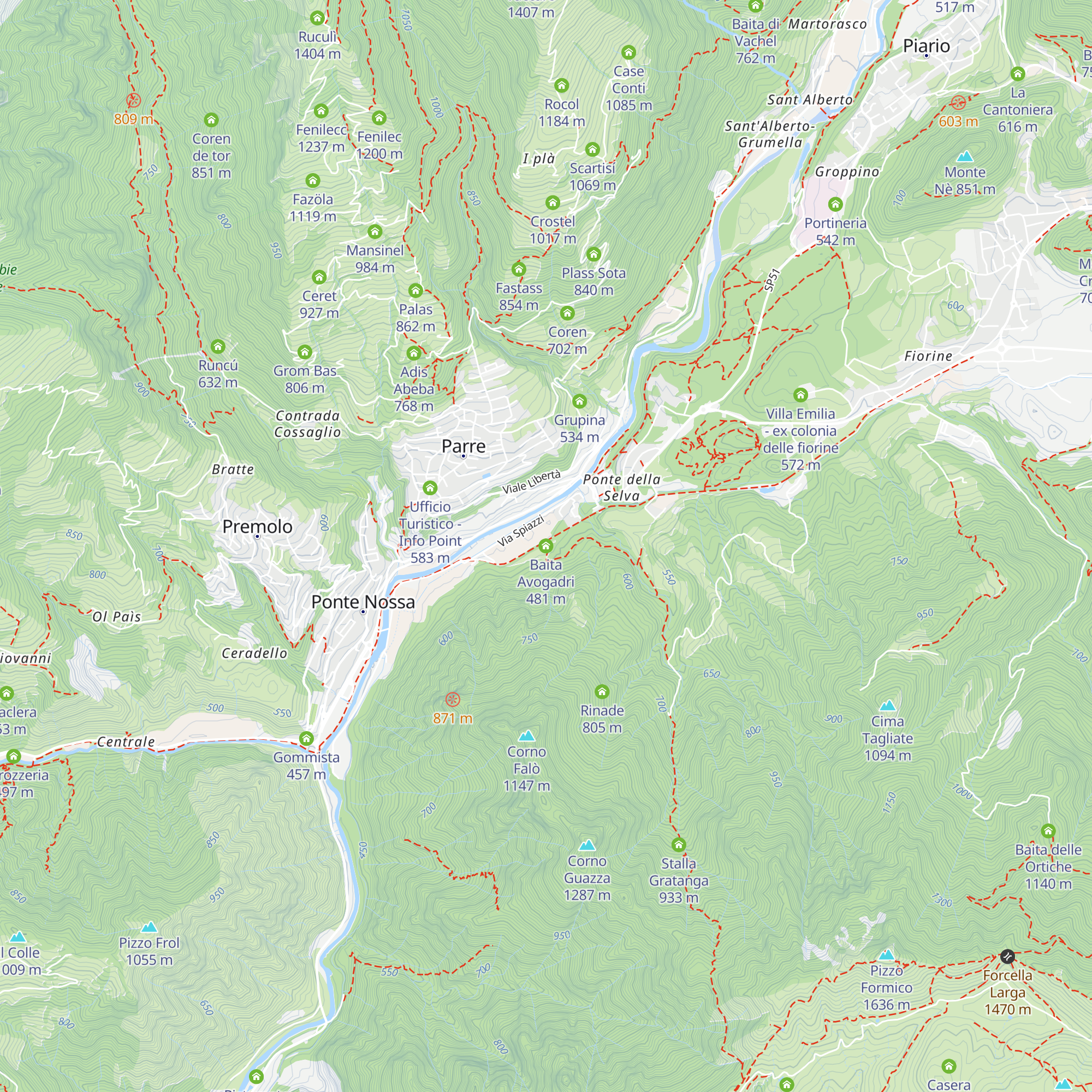 Baita Avogadri map