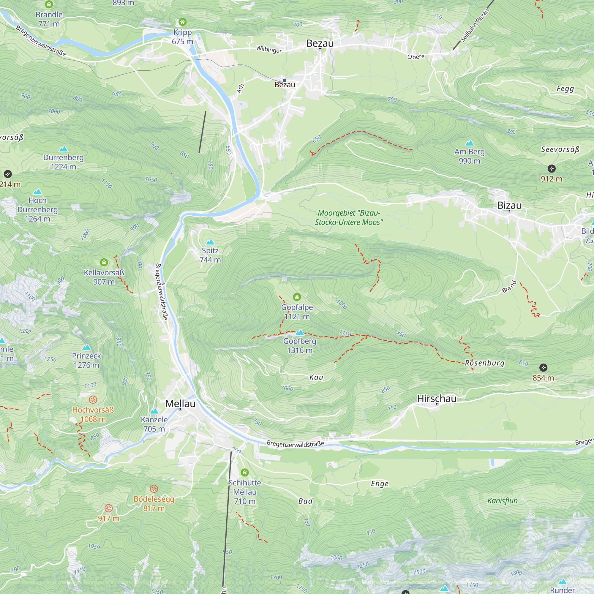 Gopfalpe map