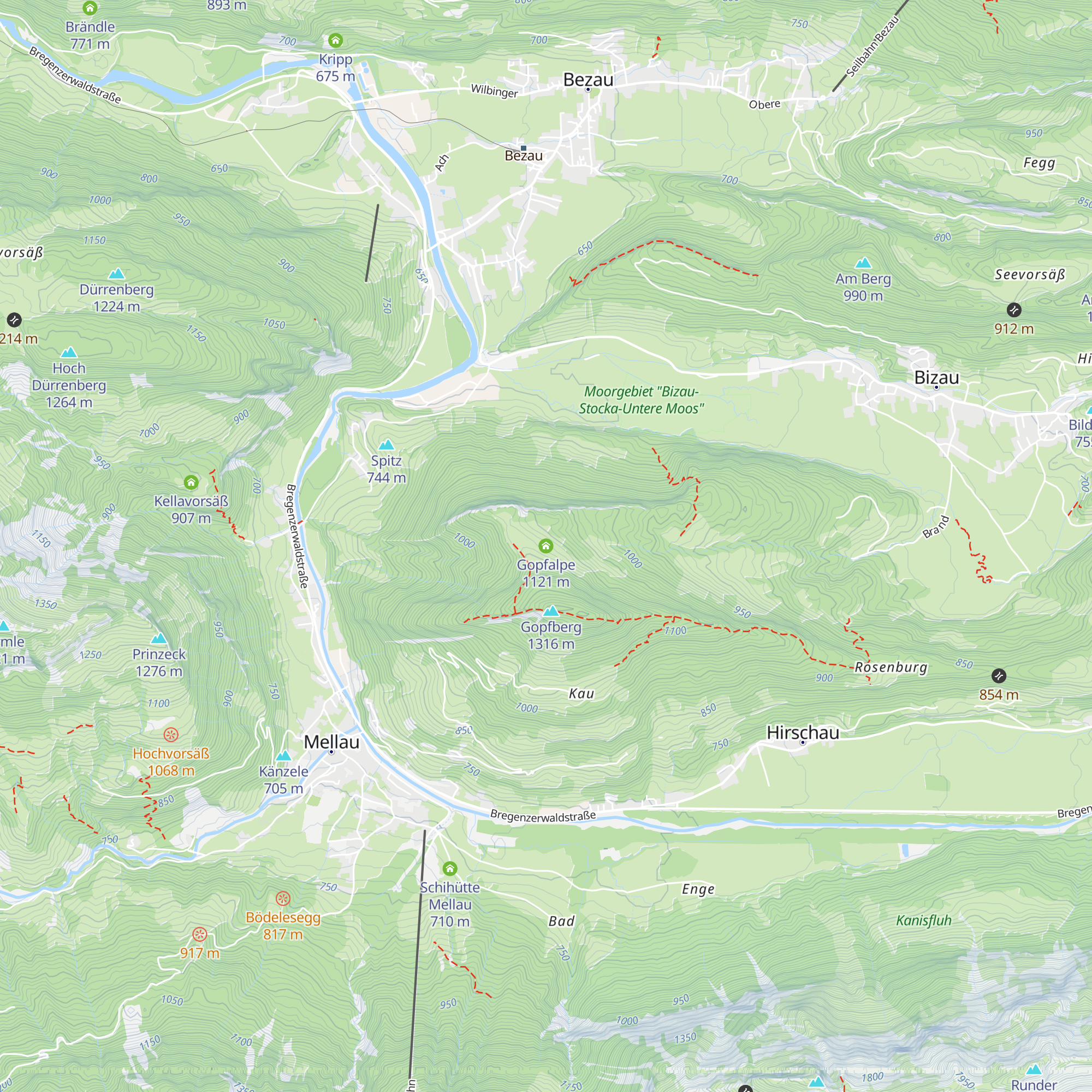 Gopfalpe map