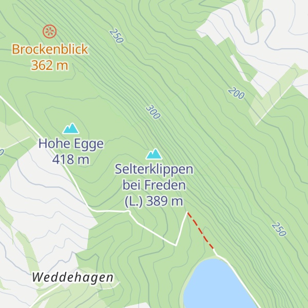 Map of Selterklippen bei Freden (L.)
