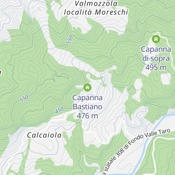 Map of Capanna Bastiano