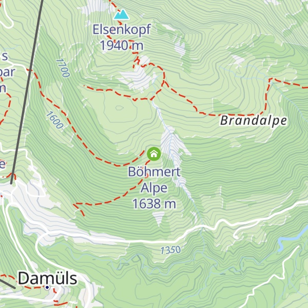 Map of Böhmert Alpe