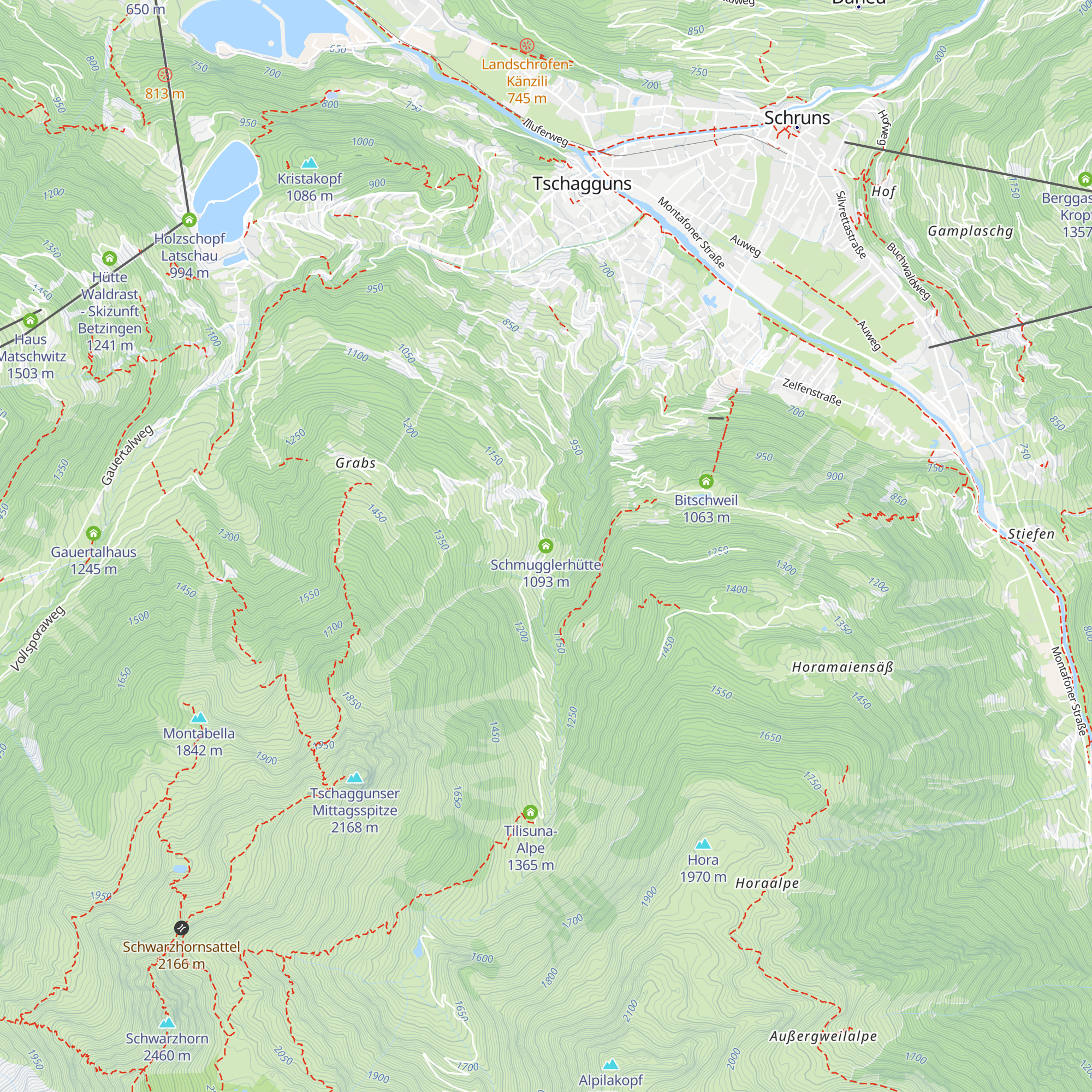 Schmugglerhütte map