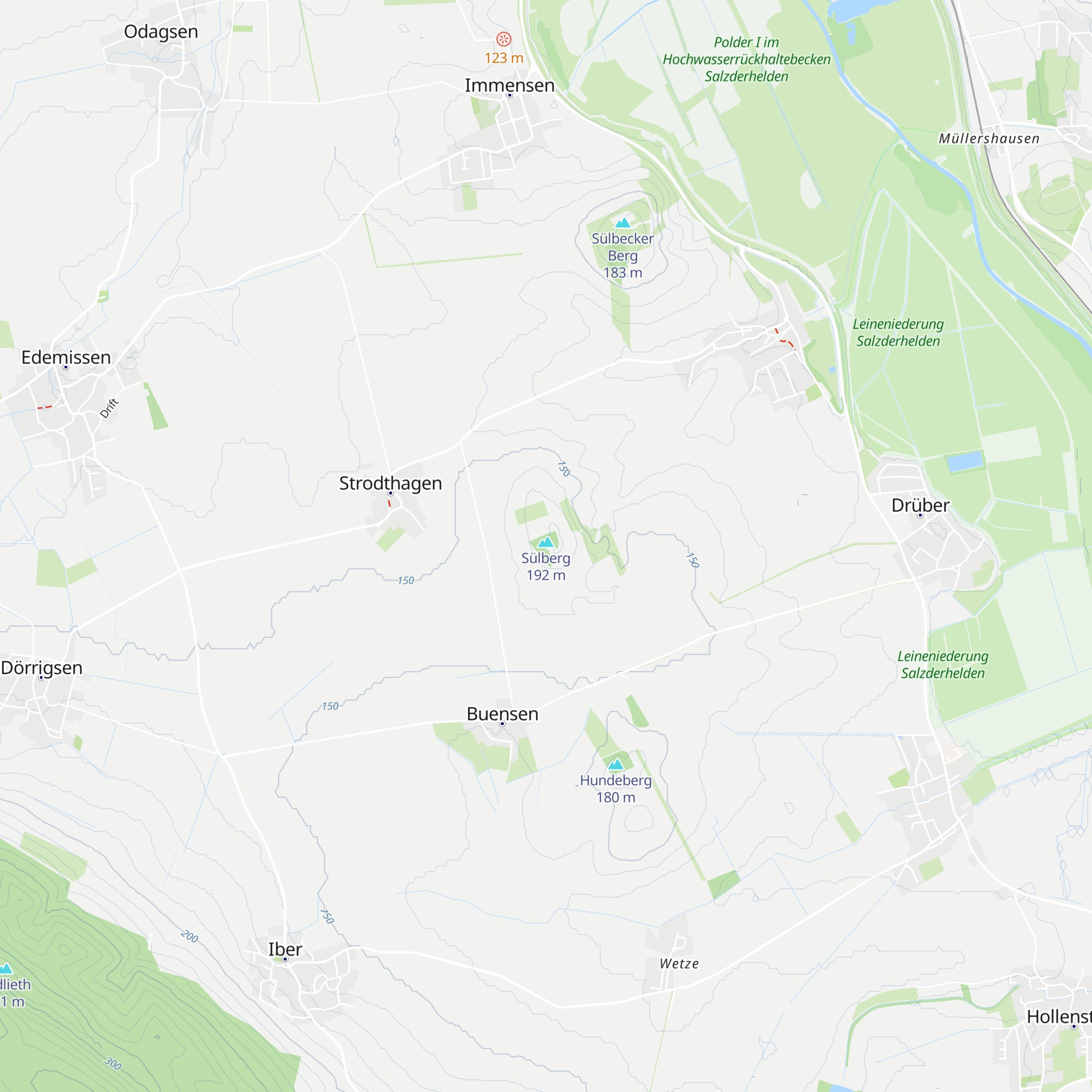 Schutzhütte Strodthagen map
