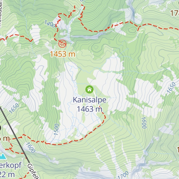 Map of Kanisalpe