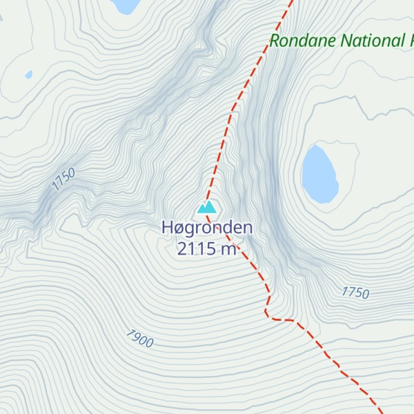 Map of Høgronden