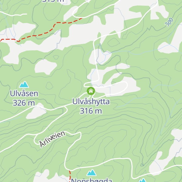 Map of Ulvåshytta