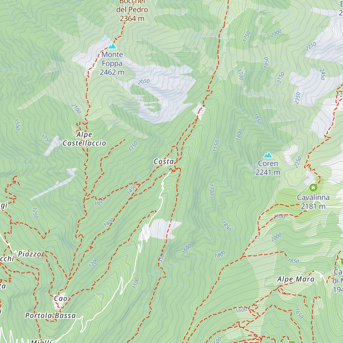 Rifugio Val di Togno map