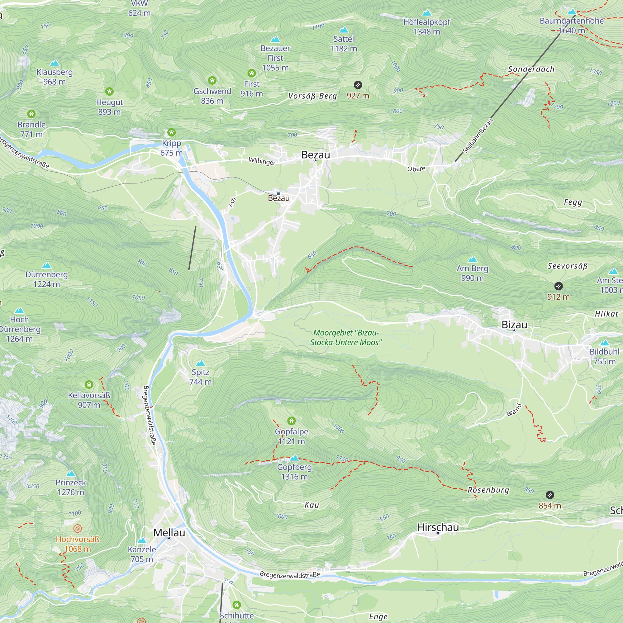 Haus am Bach map