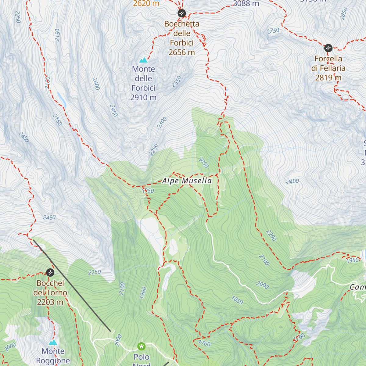 Rifugio Alpe Musella map