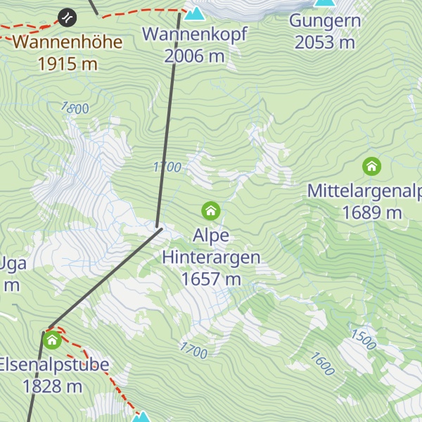 Map of Alpe Hinterargen