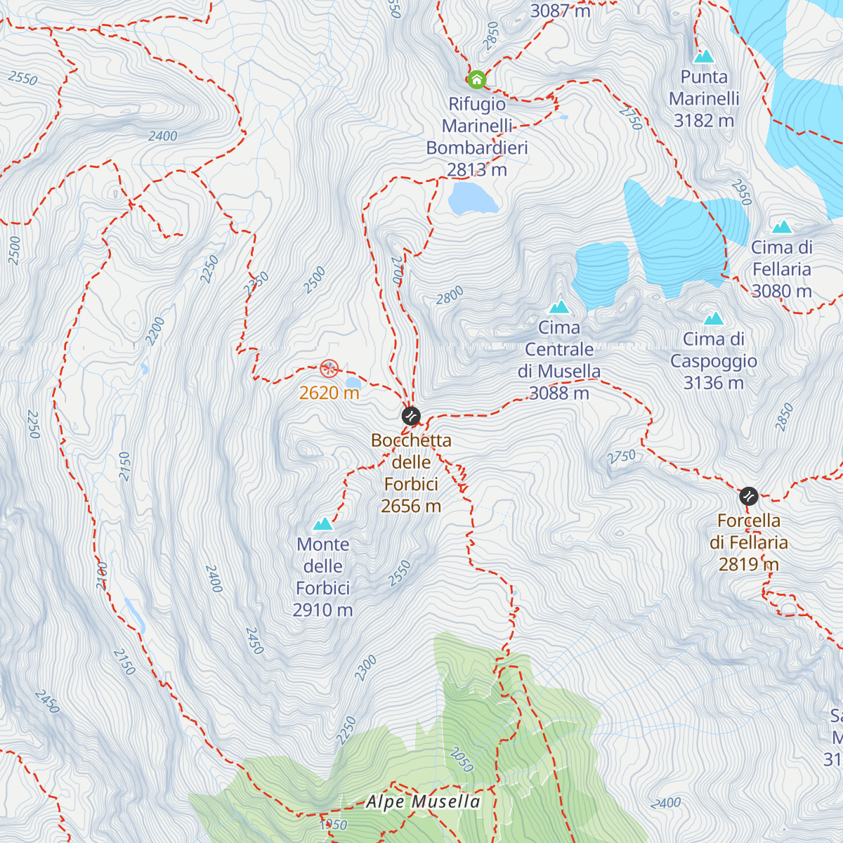 Rifugio Carate Brianza map
