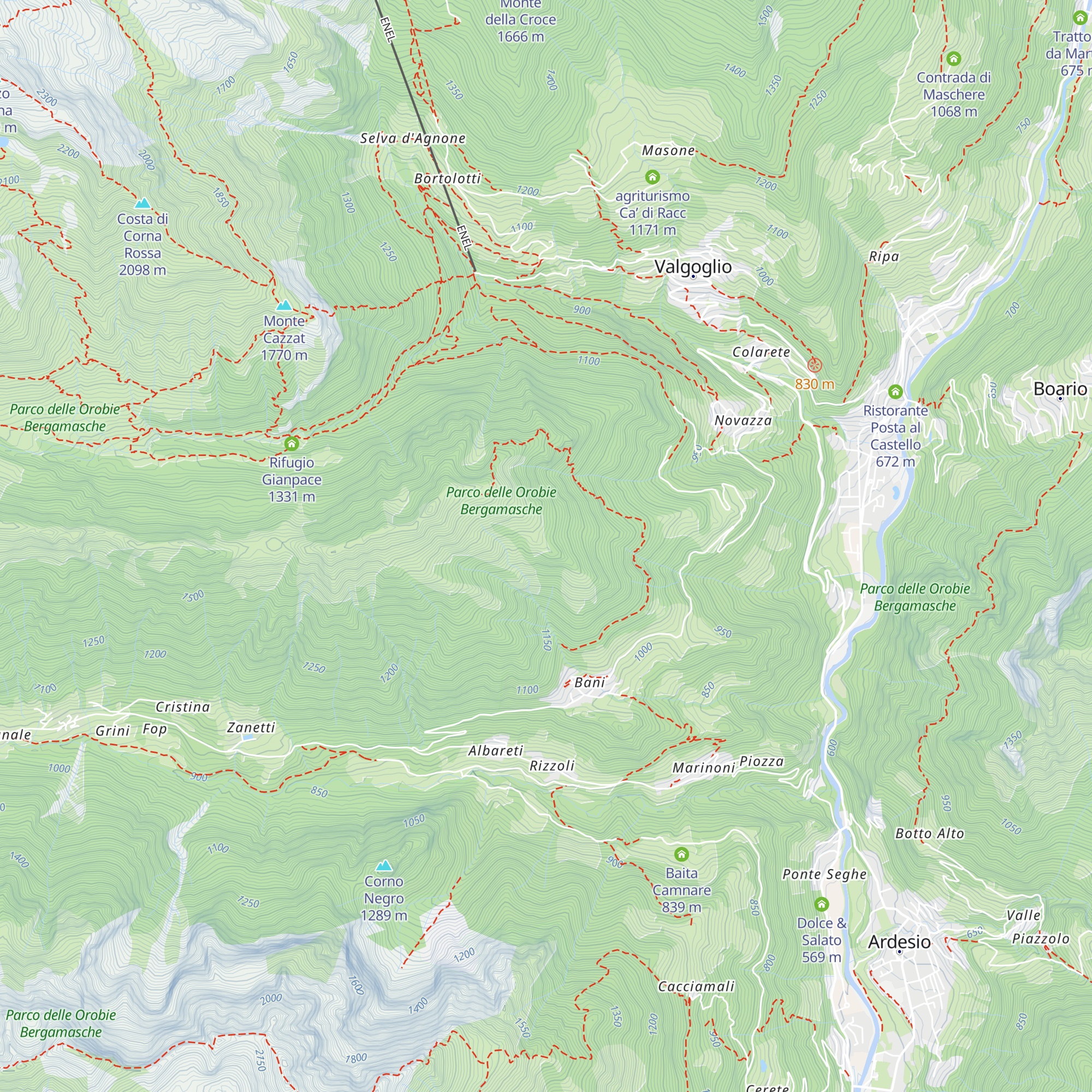Baita amici Bani map