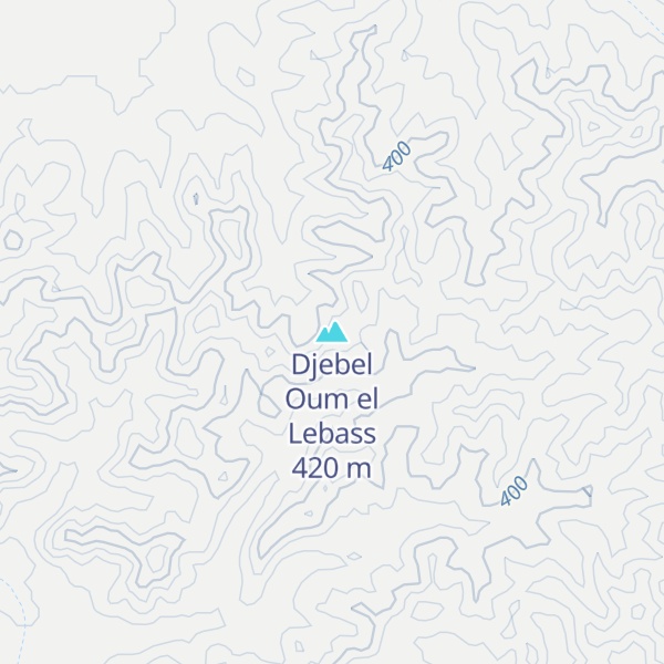 Map of Djebel Oum el Lebass