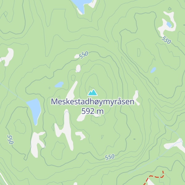 Map of Meskestadhøymyråsen