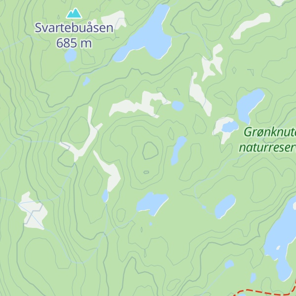 Map of Rudskollen