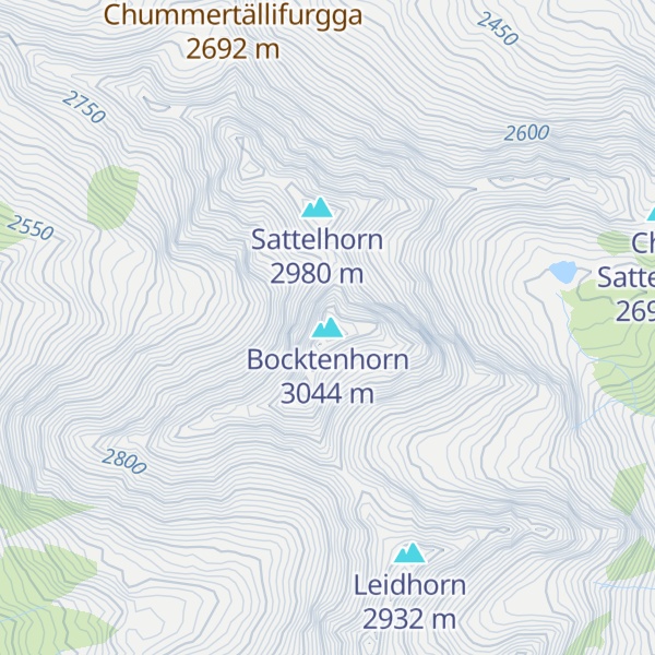 Map of Bocktenhorn