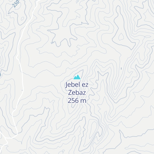 Map of Jebel ez Zebaz
