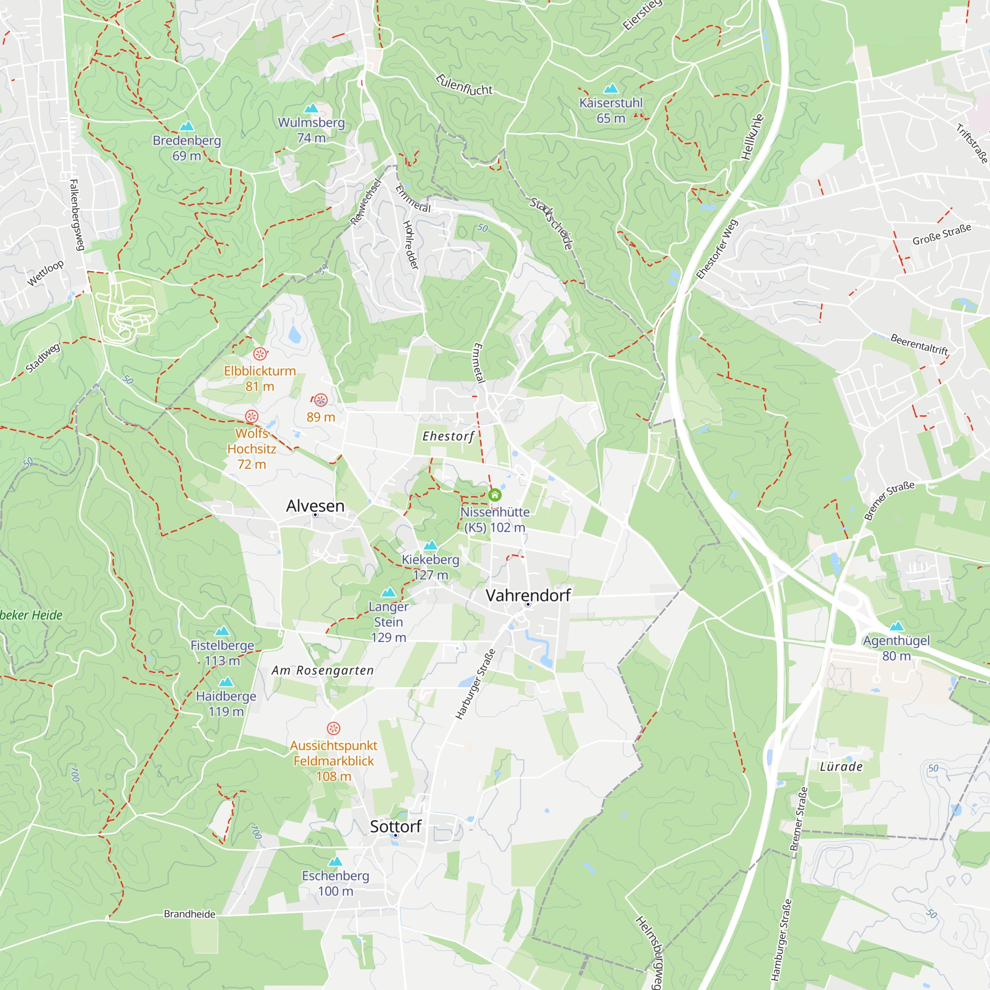 Nissenhütte (K5) map