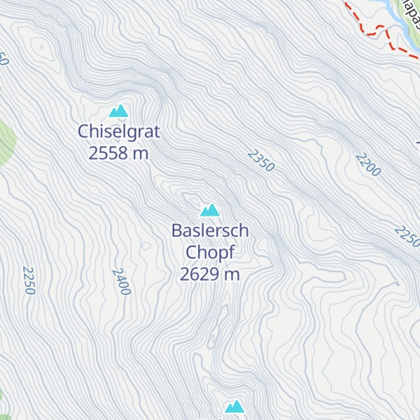 Map of Baslersch Chopf