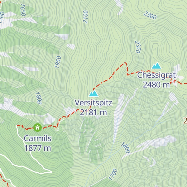 Map of Versitspitz