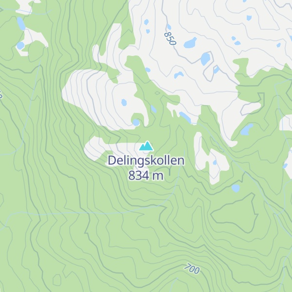 Map of Delingskollen