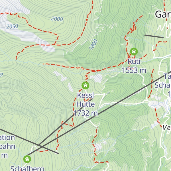 Map of Kessl Hütte