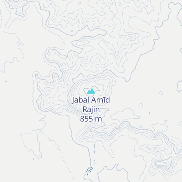 Map of Jabal Amīd Rājin