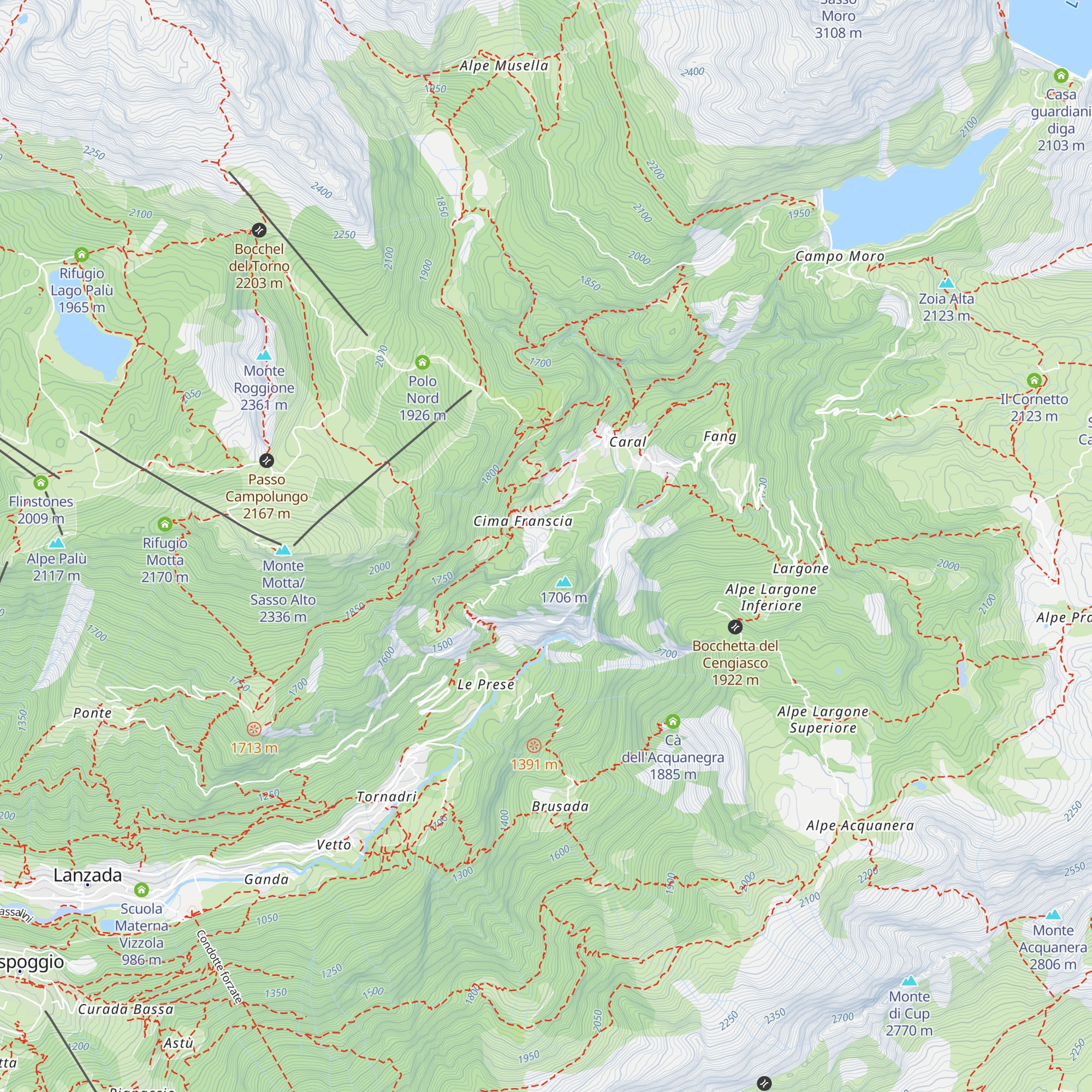 Villa Lena map