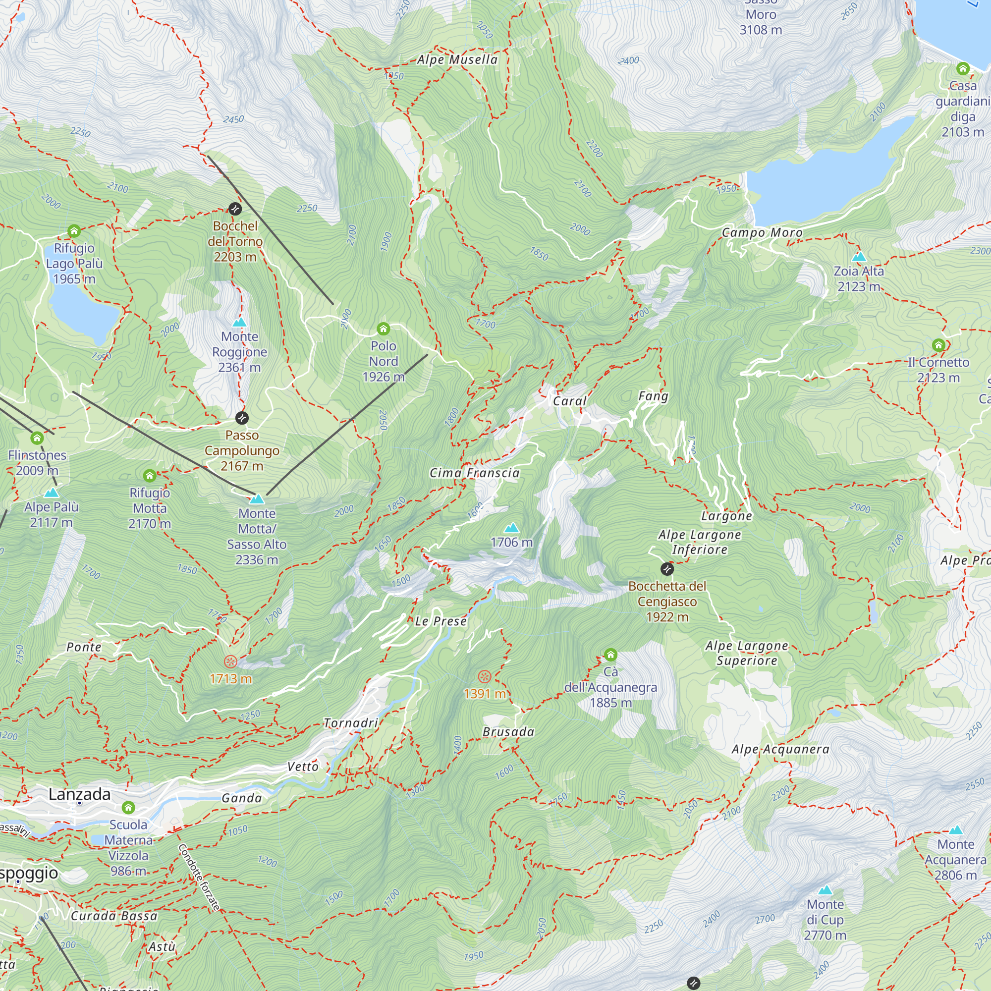 Villa Lena map
