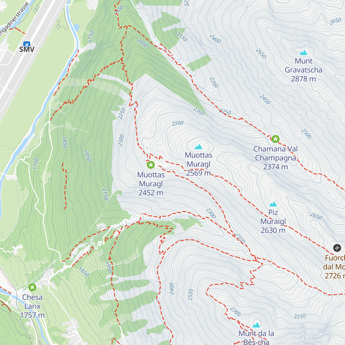 Alp Muragl map
