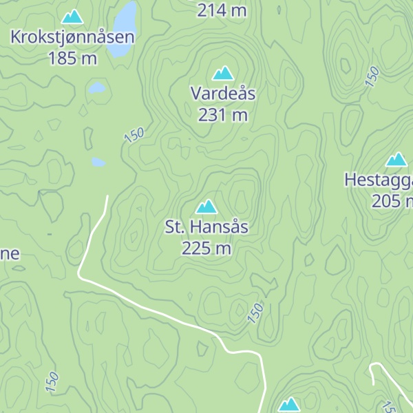Map of St. Hansås