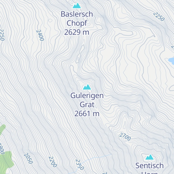 Map of Gulerigen Grat
