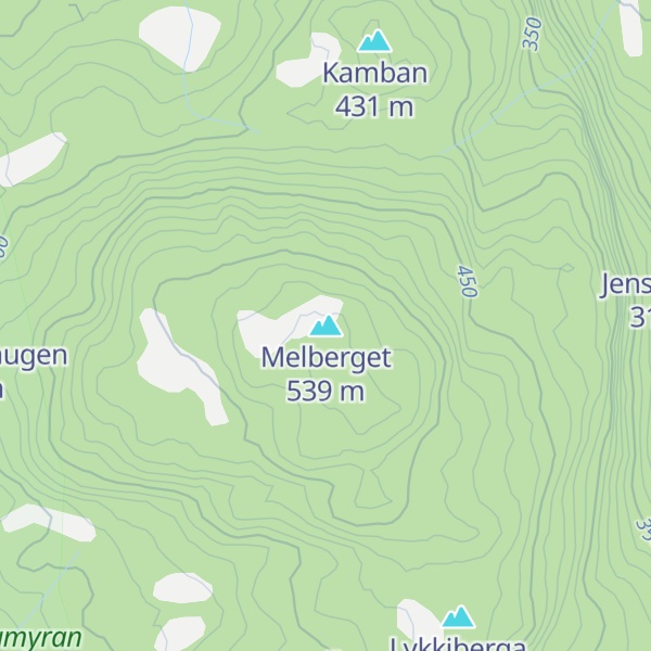 Map of Melberget