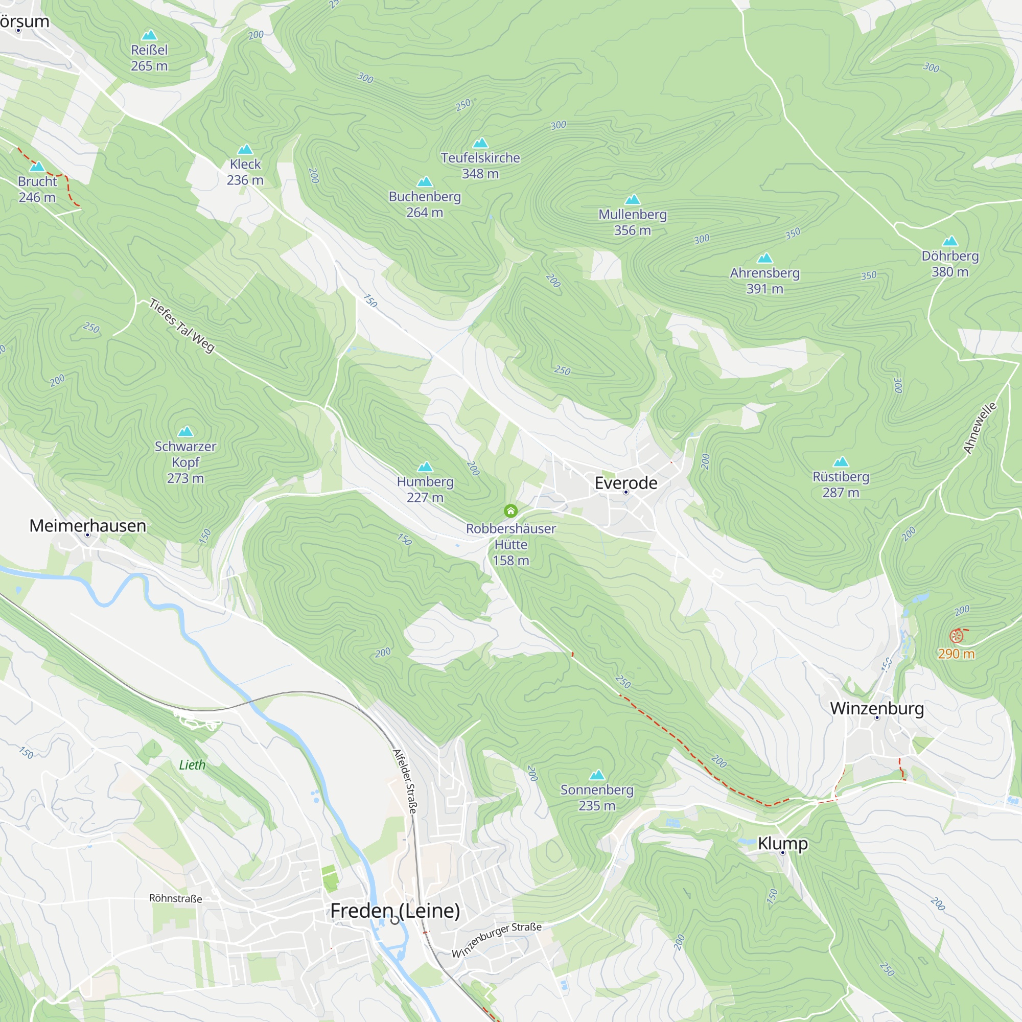 Robbershäuser Hütte map