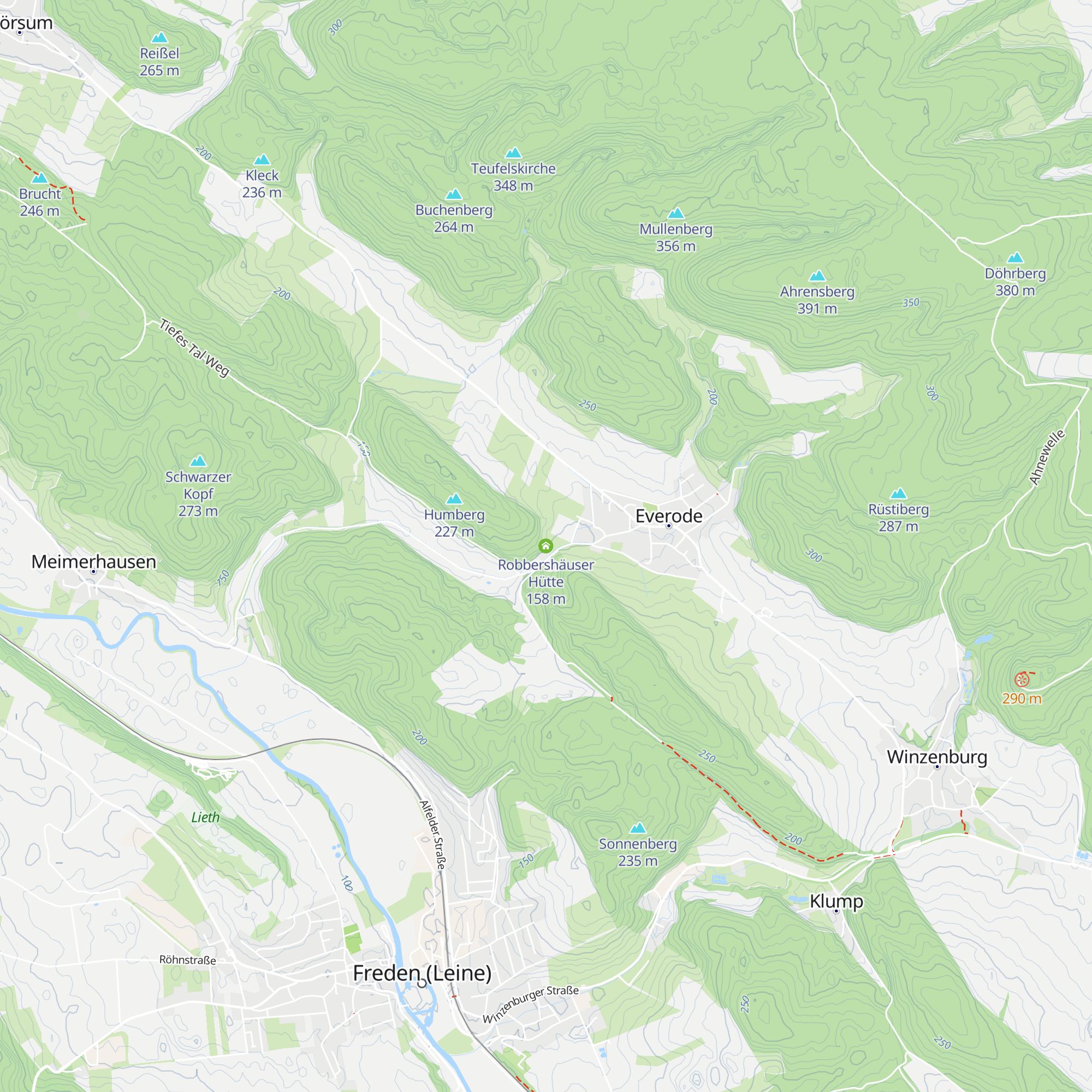 Robbershäuser Hütte map