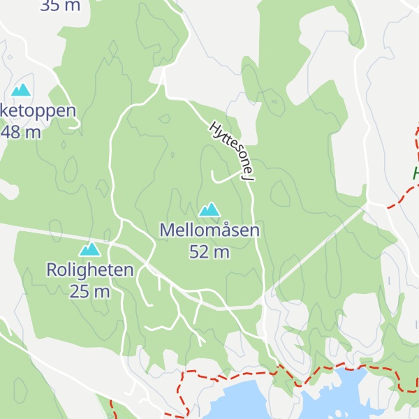 Map of Mellomåsen