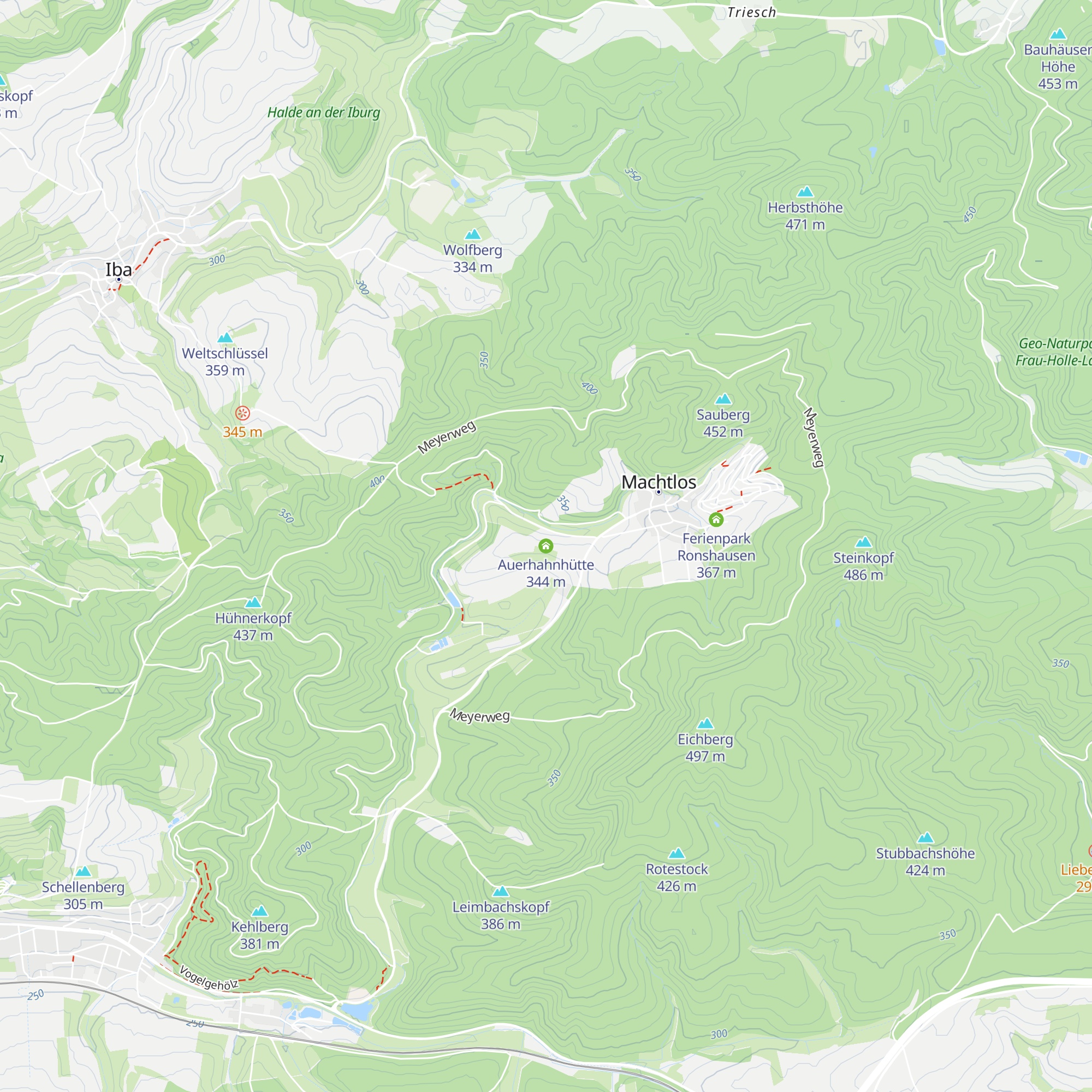 Auerhahnhütte map