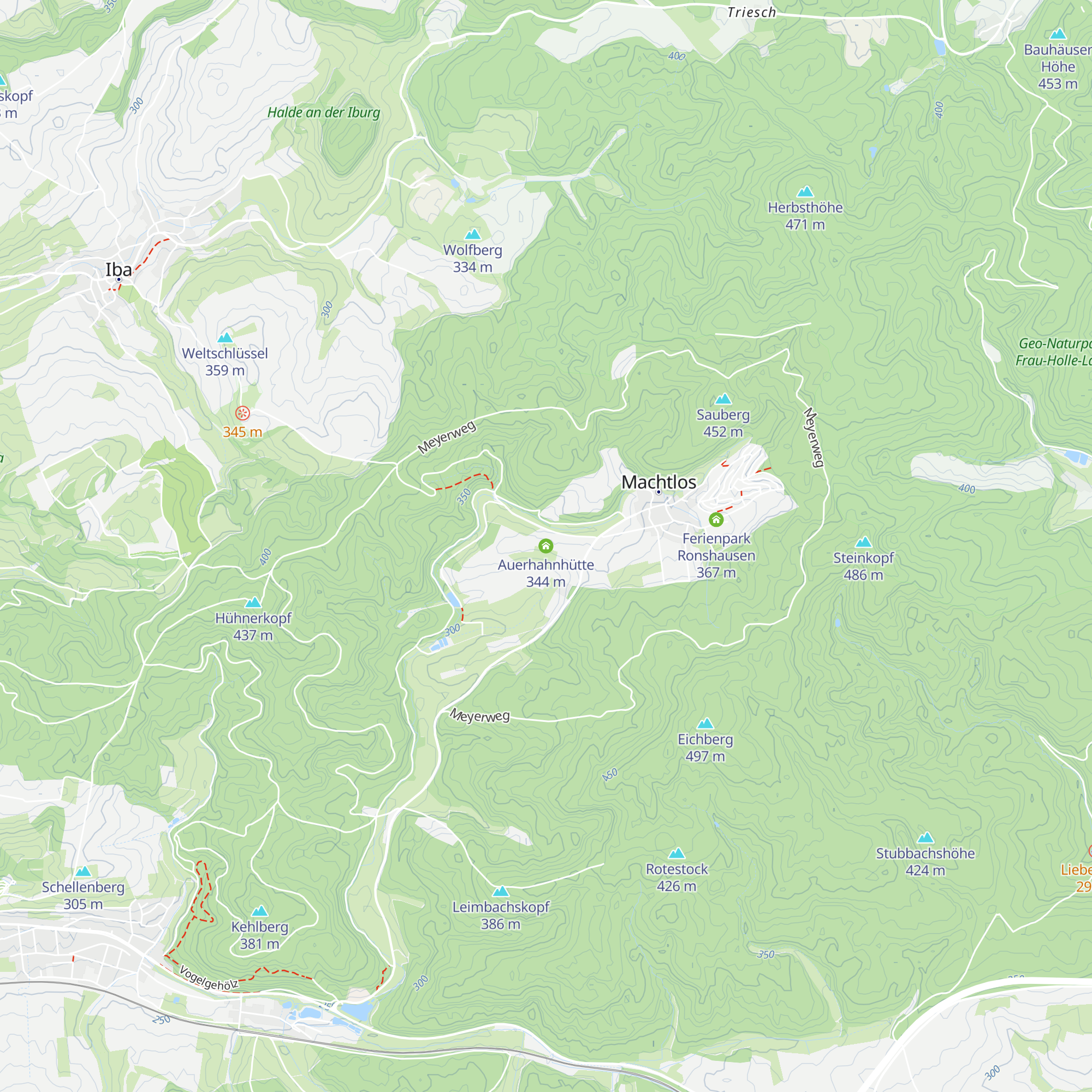 Auerhahnhütte map