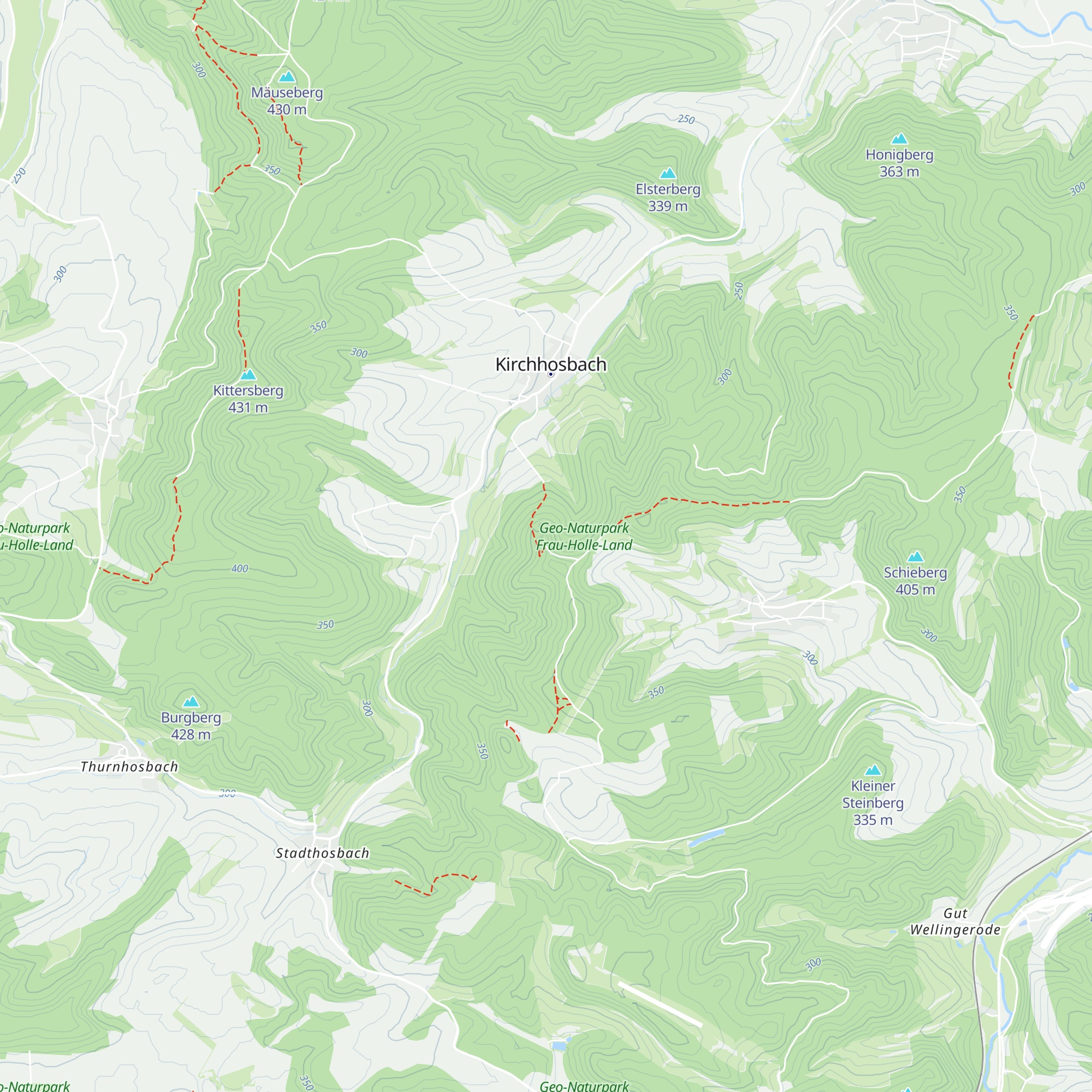 Hosbach Hütte map