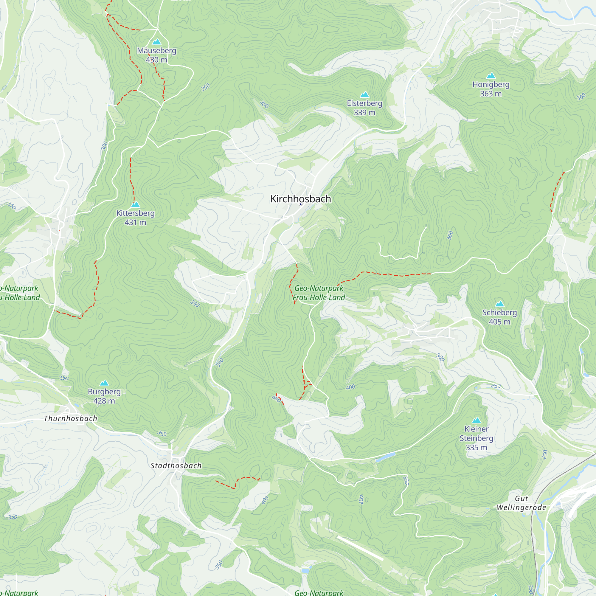 Hosbach Hütte map