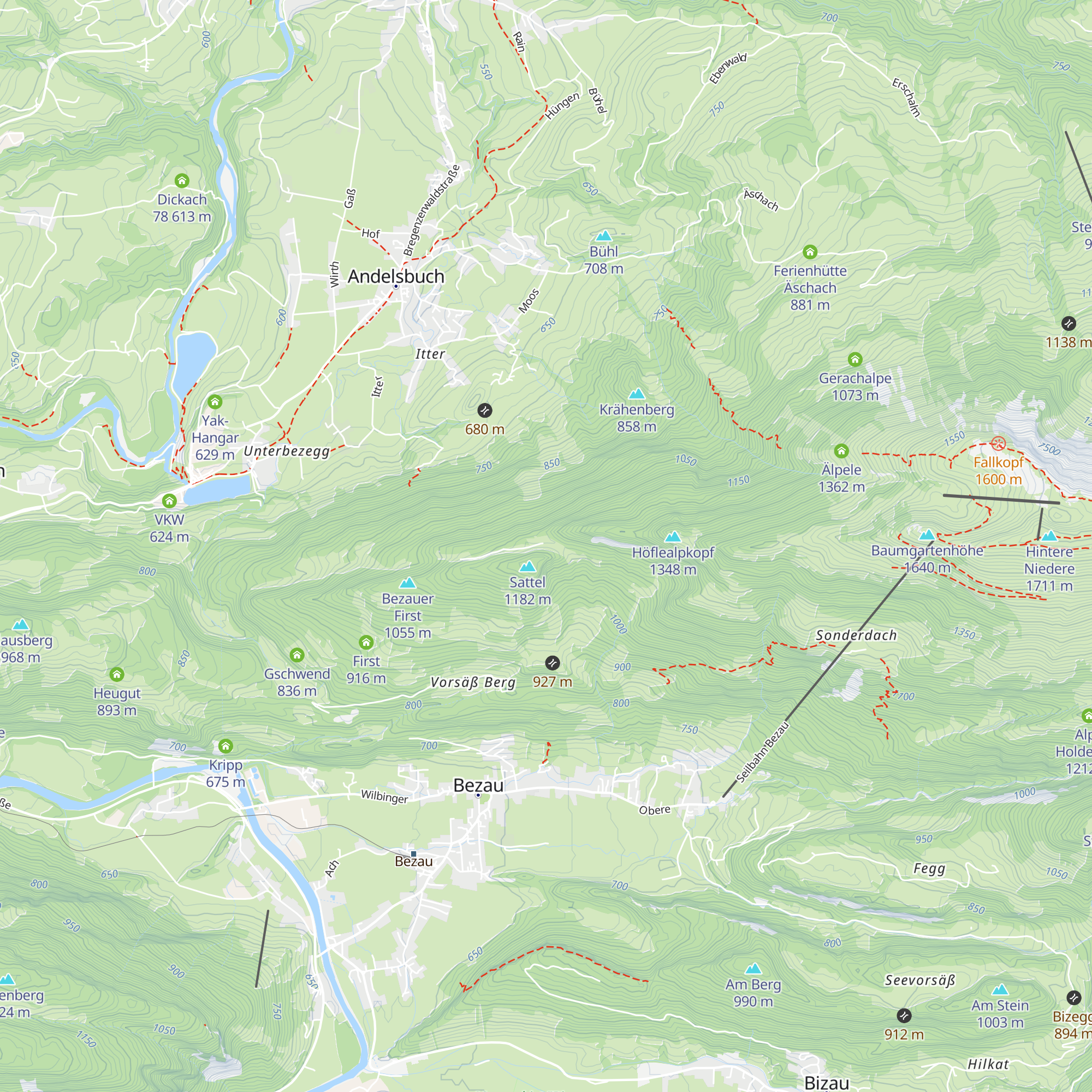 Sattelalpe map