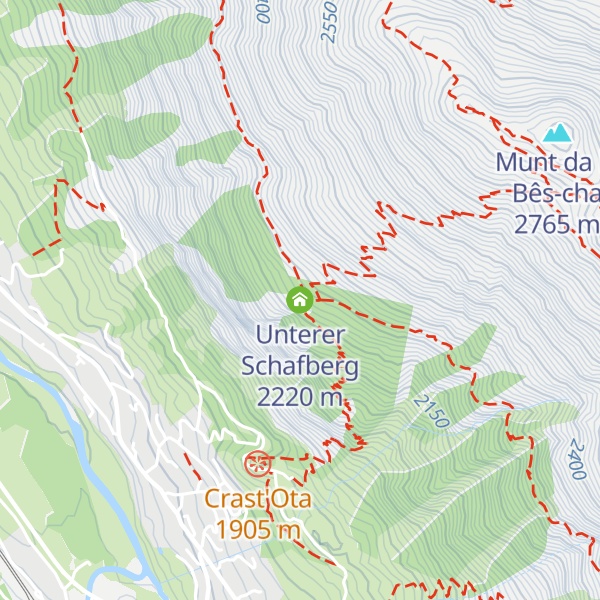 Map of Unterer Schafberg