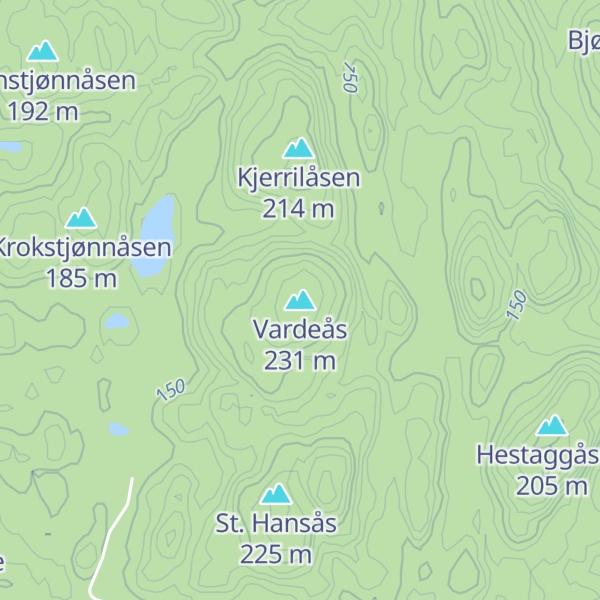 Map of Vardeås