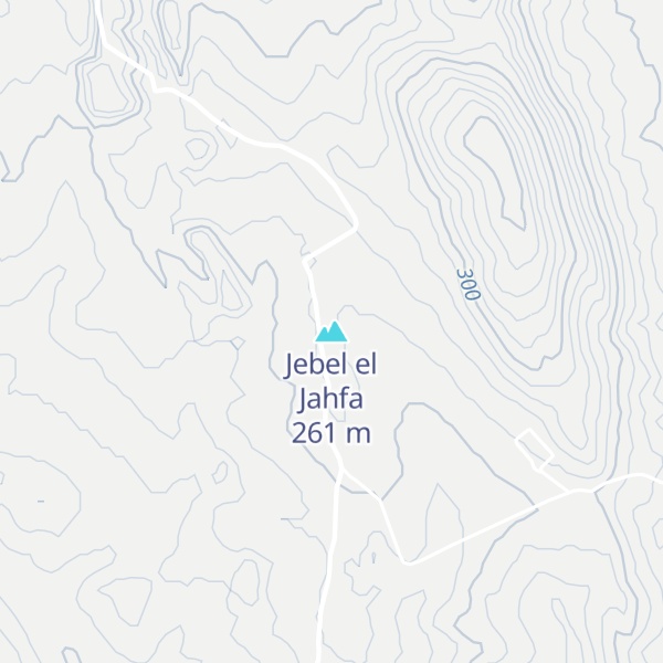 Map of Jebel el Jahfa