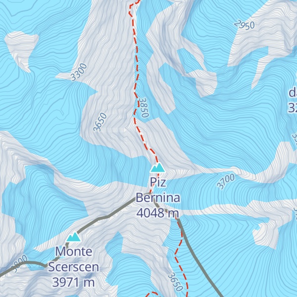 Map of Pizzo Bianco