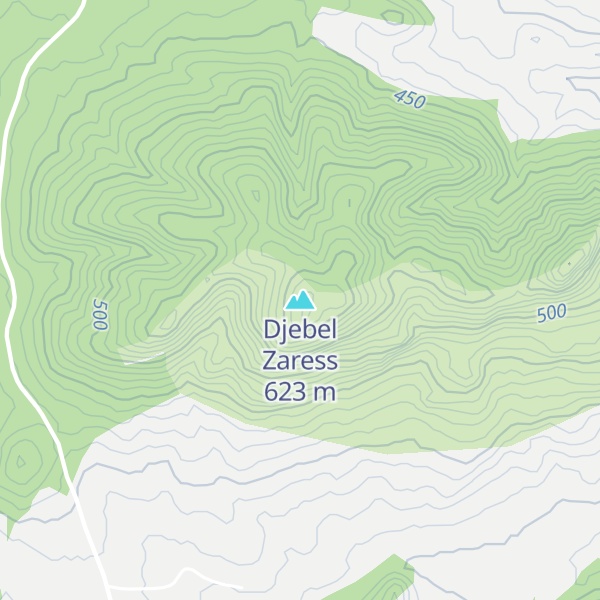 Map of Djebel Zaress
